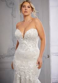 Casual and fashion wedding dress off shoulder lace are on trend and exude a romantic vibe. Plus Size Wedding Dresses Julietta Collection Morilee