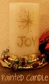 Handpainted Flameless Christmas Candle A Martha Stewart Crafts Giveaway Mom Endeavors
