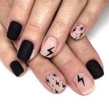 We Are Ready For The Storm With This Lightening Naildesign By Jgchef13 Uploaded To Nailstyle Upload Your Nail Ar Mens Nails Edgy Nails Lightning Nails