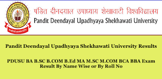 Shekhawati University Result Pdusu Ba Bsc Bcom Results University Result Board Result Up Board Result