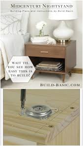 This night table is constructed from mdf with rubberwood veneers in an oak finish and features stylish tapered cone legs and antique brass drawer pulls. 30 Amazingly Creative And Easy Diy Nightstand Projects Diy Crafts
