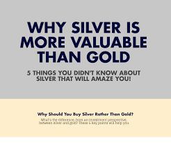 In layman's terms, they're both really shiny. Why Silver Is Better Than Gold Infographic
