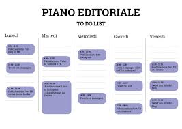 Piano Editoriale Enrico Maria Tomassi Comunicazione Marketing