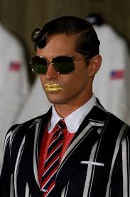 Models in space suits close Paris menswear shows