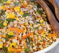 Serve immediately, with cilantro sprigs if desired. Corn And Couscous Salad Annabel Langbein Recipes