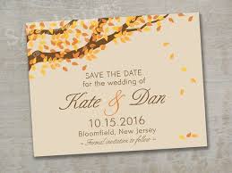 Autumn Fall Tree Wedding Save The Dates Rsvp Cards Postcards Wedding Saving Wedding Save The Dates Tree Wedding Invitations