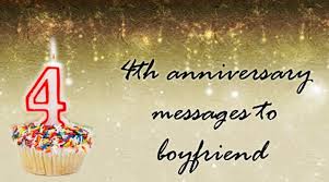 Red wine & rose customizable happy 4th anniversary…. 4th Anniversary Messages To Boyfriend