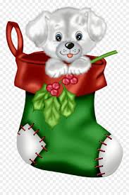 Maybe you would like to learn more about one of these? Clipart Christmas Stocking Merry Christmas And Happy Cute Christmas Puppy Clipart Png Download 86341 Pinclipart