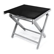 Alu Hocker Klappbar Sitzhocker Schwarz Klappstuhl Camping Terrasse Garten Garten Im Shop At