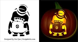 5 Free Best Halloween Minion Pumpkin Carving Stencils Patterns Ideas Printable Templates For Kids 2015 Minion Pumpkin Carving Pumpkin Carving Minion Pumpkin Stencil