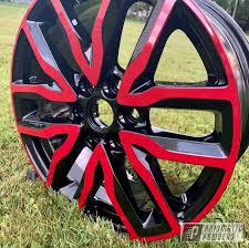 Black And Red Wheels 18 Inch Pin On Two Tone Blends