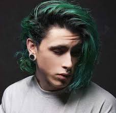 40 Dreamy Green Hair Color Ideas For Stylish Men To Try Asap In 2020 Men Hair Color Dark Green Hair Green Hair Men