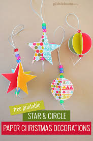 Find the right template that suits your needs. Star And Circle Paper Christmas Decorations Free Printable