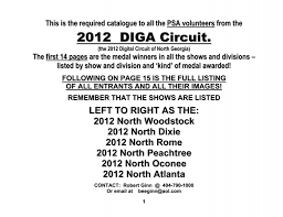 2012 DIGA Circuit Catalog - The Georgia Circuits
