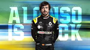 Alonso during the test drive in spain. Fernando Alonso Is Back Renault Confirm Formula 1 Return For 2021 F1 News