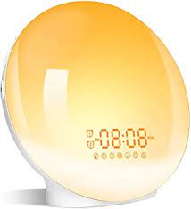 Oria wake up light, alarm clock light, sunrise simulation light, 7 natural sounds, bedside night light for bedroom, playroom, nursery. Amazon Com Wake Up Light Sunrise Alarm Clock Lbell Clock Radio 7 Colored Night Light Sunrise Simulation Sleep Aid Dual Alarm With Fm 7 Natural Sounds And Snooze For Kids Adults Bedrooms