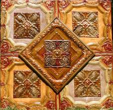 Antique Tin Ceiling Tiles By Kenny The Tin Man Hoff Www Thetinmanart Com Antique Tin Ceiling Tile Painted Tin Ceiling Tiles Tin Ceiling Tiles