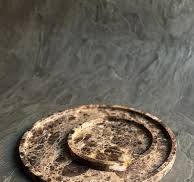 Emperador Dark Marble Tray: Round Stone Bathroom & Perfume ...