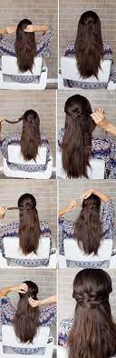 Amazing Half Up Half Down Hairstyles For Long Hair Braided Half Up How To Easy Step By Braids For Long Hair Down Hairstyles For Long Hair Long Hair Styles