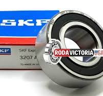 SKF 3207 A 2RS1 ANGULAR CONTACT BEARING, RUBBER SEALED 35x72x27mm 5207-2RS