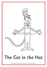 Check spelling or type a new query. Cat In The Hat Colouring Page