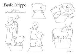 Bastelkrippe Zum Ausdrucken Basteln Weihnachten Basteln Krippenfiguren Basteln