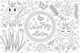 Download and print these cute frog coloring pages for free. Cute Frog Coloring Book Stock Illustrations 535 Cute Frog Coloring Book Stock Illustrations Vectors Clipart Dreamstime