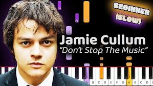 Jamie Cullum Don't Stop The Music Piano Tutorial! (Beginner) SLOW 50% Speed