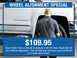 What is the average cost of front end alignment? Four Wheel Alignment Tom Smith Chevrolet Buick Gmc