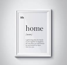 Home Definition Print Wall Art Prints Quote Print Wall Decor Minimalist Poster Minimalist Print M Minimalist Home Decor Definition Prints Family Wall Art