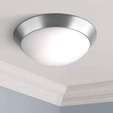 Different types of ceiling flush mount lights serve various functions. Davis Modern Ceiling Light Flush Mount Fixture Brushed Nickel 13 Wide Frosted Glass Dome For Bedroom Kitchen Living Room Hallway Bathroom 360 Lighting Flush Mount Ceiling Light Fixtures Amazon Com