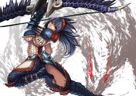 monster hunter and nargacuga (monster hunter) drawn by hrtyuk | Danbooru