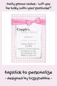 Stylish Pink Checkered Couple S Baby Shower Invitation Tap Click To Personalize In 2021 Couples Baby Shower Invitations Couples Baby Showers Baby Shower Invitations