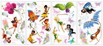 Tinkerbell fairy 3d window view wall stickers decal nursery decor kids mural art. Wandsticker Disney Fairies Tinkerbell Glitter Tapetenwelt