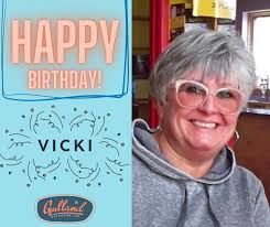 Happy Happy Birthday to our Vicki!!! Vicki is always there for a helping  hand- or for a good laugh. We love you Vic!!! Have an AWESOME Day!! 🎉🩷  #gosmile #happybirthday