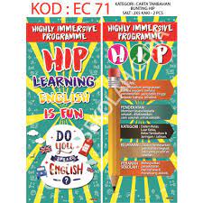 Tingkah laku merujuk kepada tindakan atau tindak balas sesuatu objek atau organisma, biasanya sehubungan dengan persekitarannya. 2pcsset Bunting High Immersive Program Hip English Ec71 Shopee Malaysia