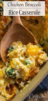 Chicken Broccoli Rice Casserole Chicken Dinner Recipes Chicken Recipes Casserole Chicken Broccoli Rice Casserole