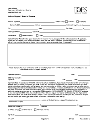 Denial letter from unemployment template. Ides Appeal Form Fill Online Printable Fillable Blank Pdffiller