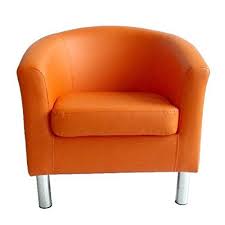 Modern Tub Chair Armchair Faux Leather With Chrome Legs Home Dining Living Room Lounge Office Re House Furniture Design Modern Tub Chairs Living Room Tub Chair