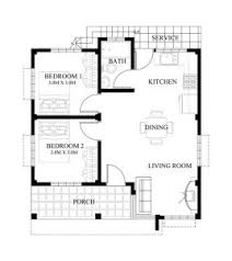 Browse this beautiful selection of small 2 bedroom house plans, cabin house plans and cottage house plans if you need only one child's room or a guest or hobby room. Rommel Small House Design 2015016 Floor Plan Pinoy House Designs Pinoy House Designs