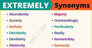 The question so what refers to the impact of the said. Another Word For Extremely 110 Synonyms For Extremely With Examples 7esl