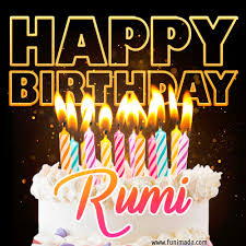 Home birthday quotes 150+ best birthday wishes and messages. Rumi Animated Happy Birthday Cake Gif For Whatsapp Download On Funimada Com