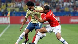 Stefan medina, davinson sánchez, yerry mina, william tesillo; Colombia Chile Los Cuartos De Final De La Copa America 2019 En Directo