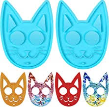 Buy wholesale keychain knives, keychain batons, self defense knuckle key chains and more the eyes of the cat become finger holes and the ears become spikes when clutched in your hand. Amazon Com Cat Self Defense Keychain