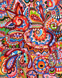Cool Colors Colorful Abstract Art Abstract Art Painting Organic Art