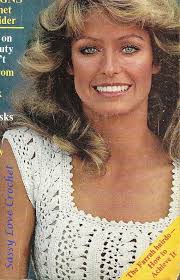 Farrell Fawcett Crochet Top Pattern, Women's Summer Sleeveless Vintage  Picot Edge White Blouse, "rare" Crochet Pattern