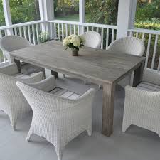 Kingsley Bate Cape Cod 6 Seat Dining Set Exclusive Gray Patio Furniture Discount Patio Furniture Wicker Patio Furniture
