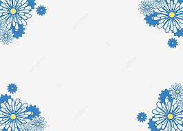 Bunga biru png grafik gambar unduh gratis lovepik. Gambar Perbatasan Bunga Biru Dan Putih Biru Dan Putih Bunga Bunga Bunga Bunga Png Transparan Clipart Dan File Psd Untuk Unduh Gratis