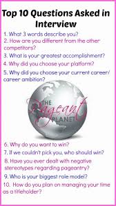 Articles Pageant Interview Questions Pageant Questions Pageant Interview