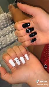 Black And White Nails Short Acrylic Nails Designs Simple Acrylic Nails Acrylic Nails Coffin Short